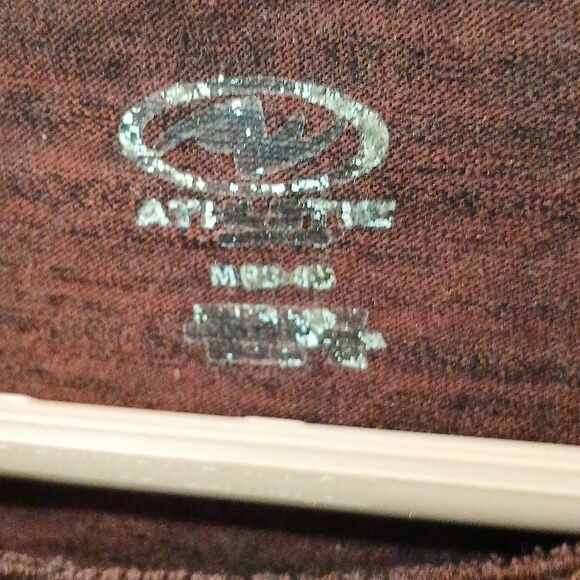 Men's Maroon Long Sleeve Top RL17 - Picture 2 of 5